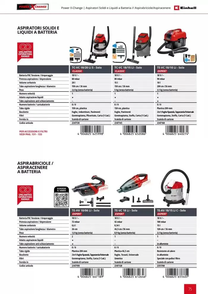 Elettroutensili 2025 da 11 febbraio a 31 dicembre di 2025 - Pagina del volantino 75