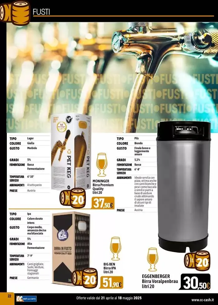 Carta birre 2025 da 22 aprile a 18 maggio di 2025 - Pagina del volantino 22