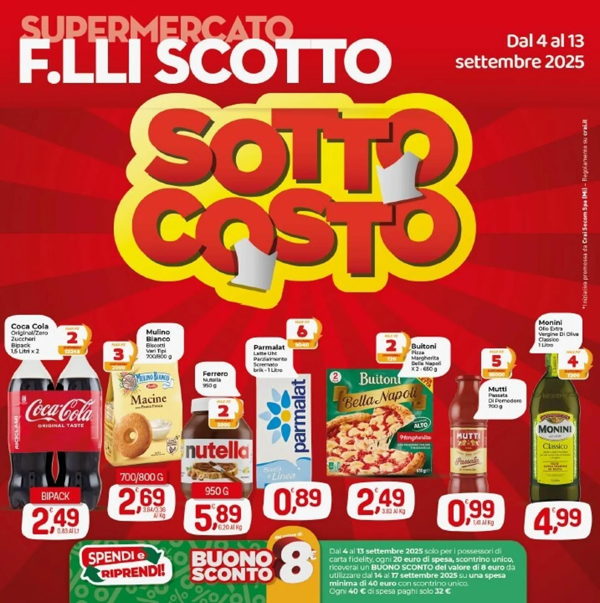 Volantino Supermercato Fratelli Scotto da 4 settembre a 13 settembre di 2025 - Pagina del volantino 1