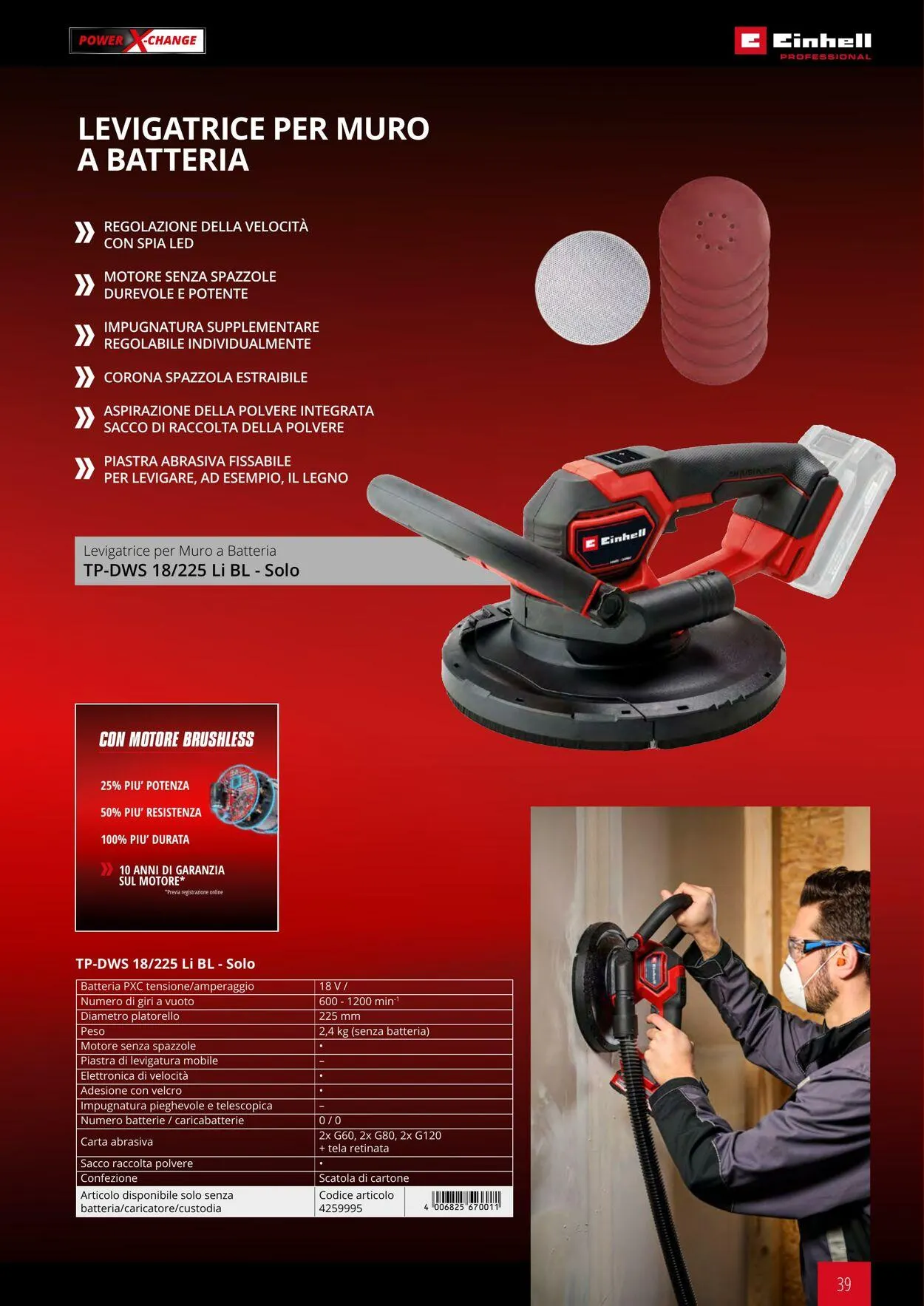 Einhell da 17 giugno a 17 dicembre di 2025 - Pagina del volantino 39