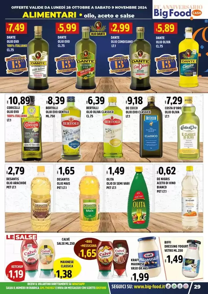 Festeggiamo il nostro 13 anniversario da 28 ottobre a 9 novembre di 2024 - Pagina del volantino 29