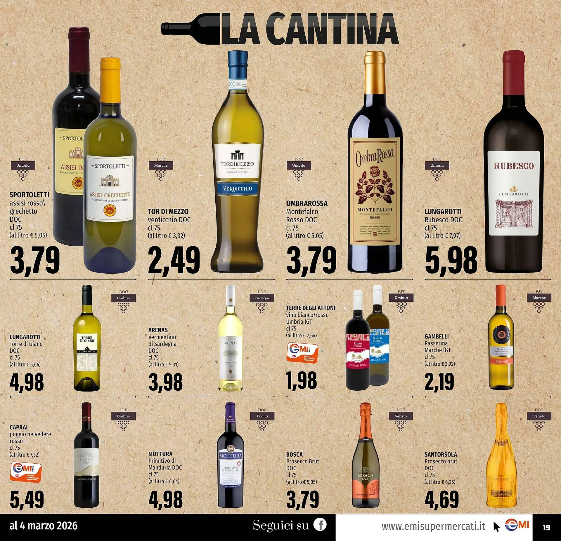 Volantino Emi Supermercati da 19 febbraio a 4 marzo di 2026 - Pagina del volantino 19