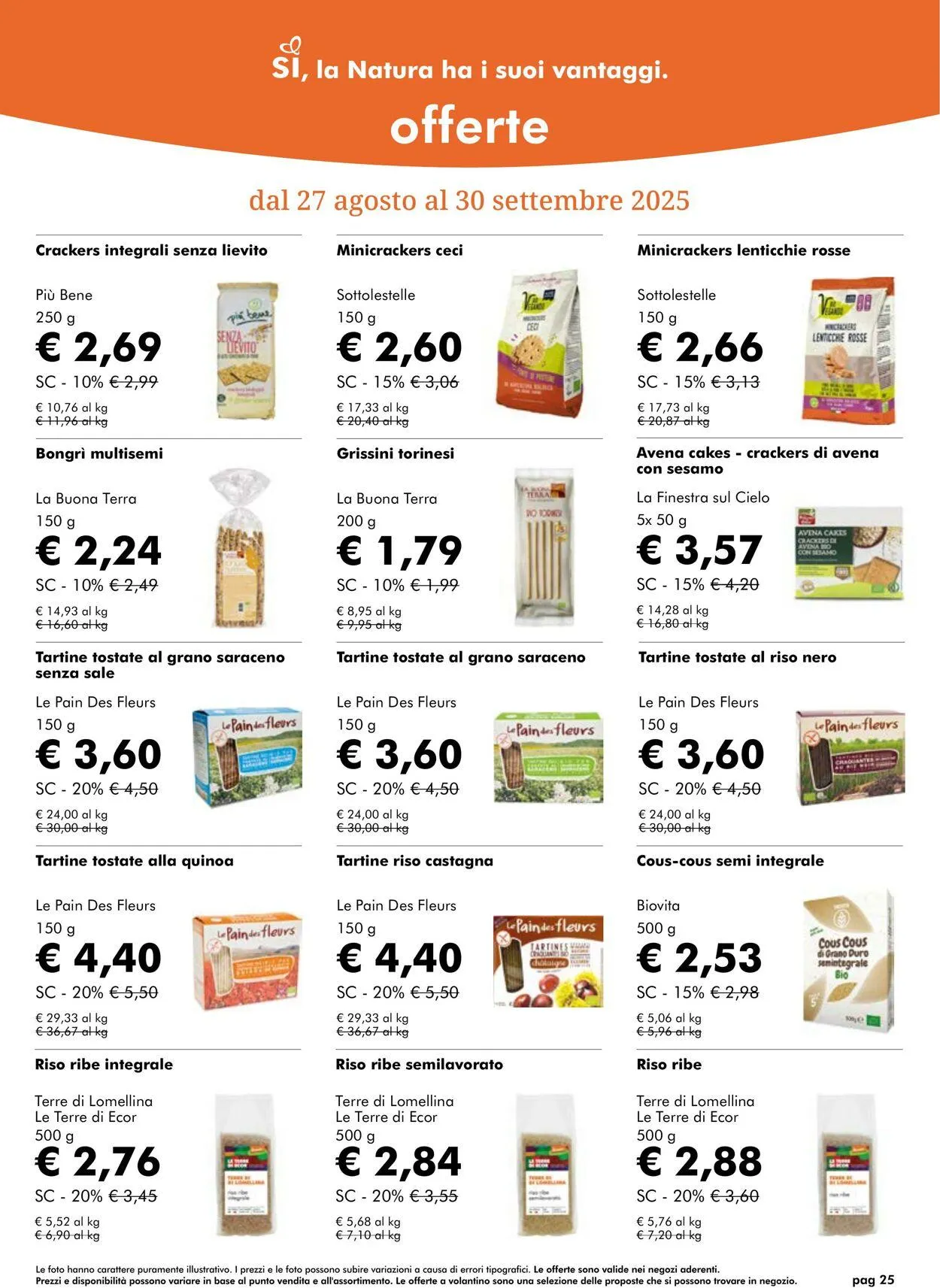 Natura Sì Volantino attuale da 25 settembre a 9 ottobre di 2025 - Pagina del volantino 25