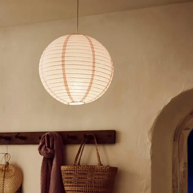 Diffusore Baoji rosa, in carta, diam. 40