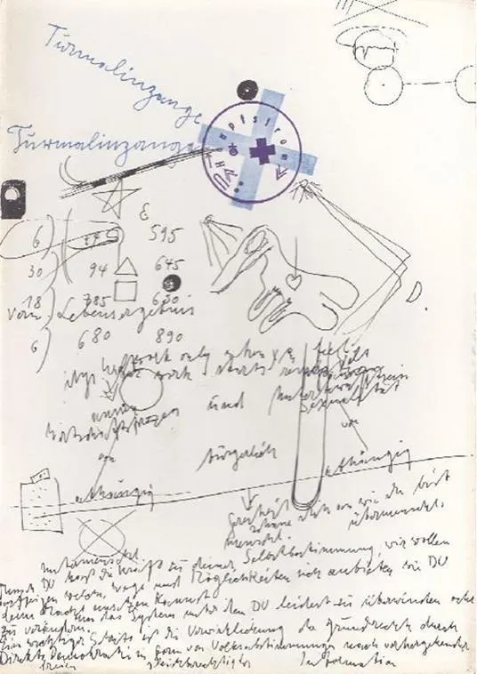 Partiture 1957-1958. Joseph Beuys