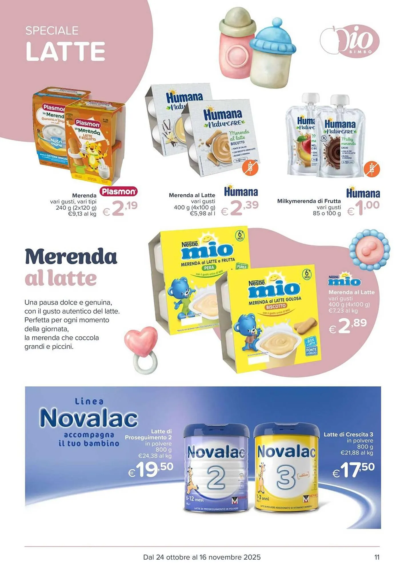 Volantino Io Bimbo da 24 ottobre a 16 novembre di 2025 - Pagina del volantino 11