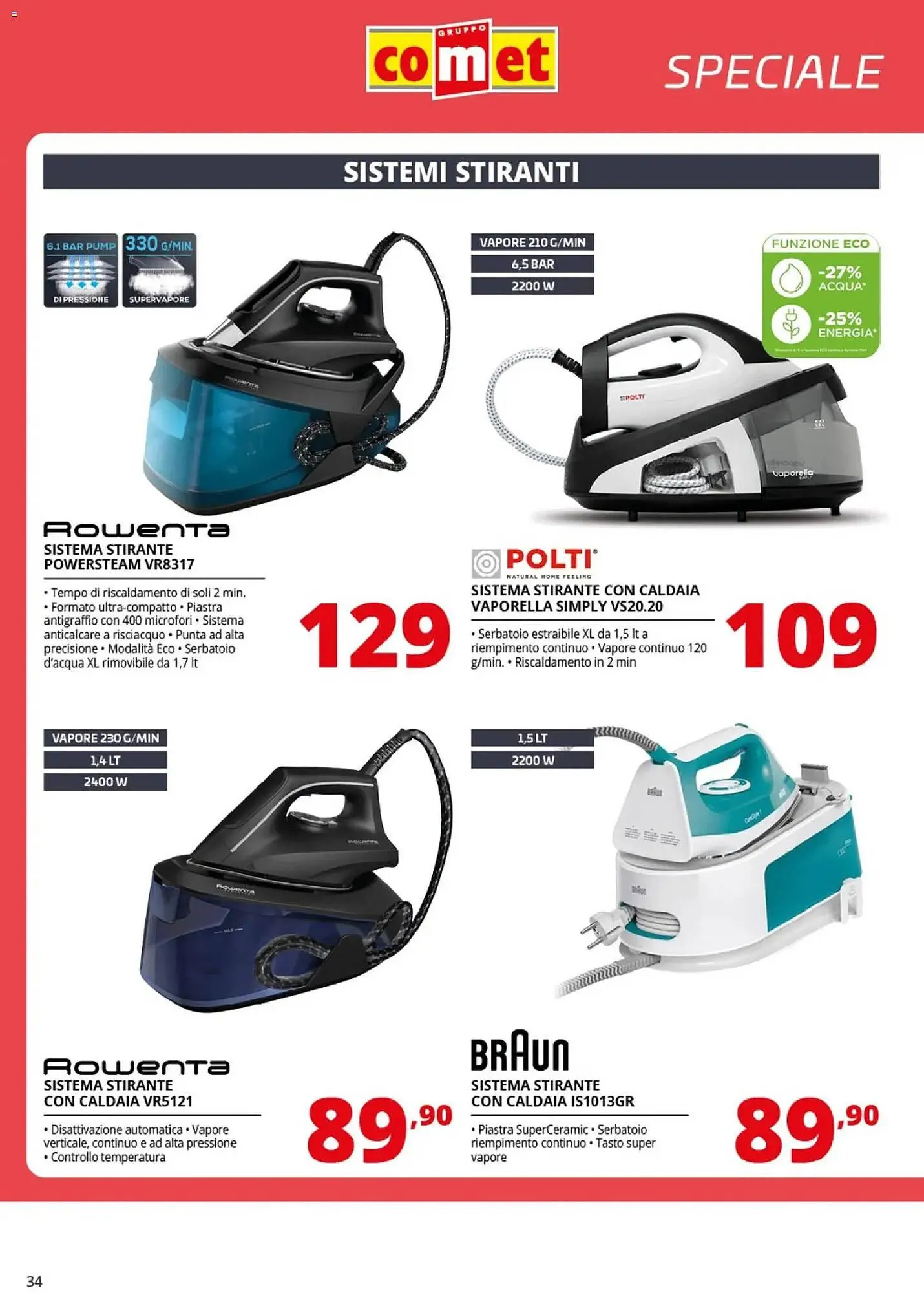 Volantino Comet da 20 marzo a 8 aprile di 2026 - Pagina del volantino 34