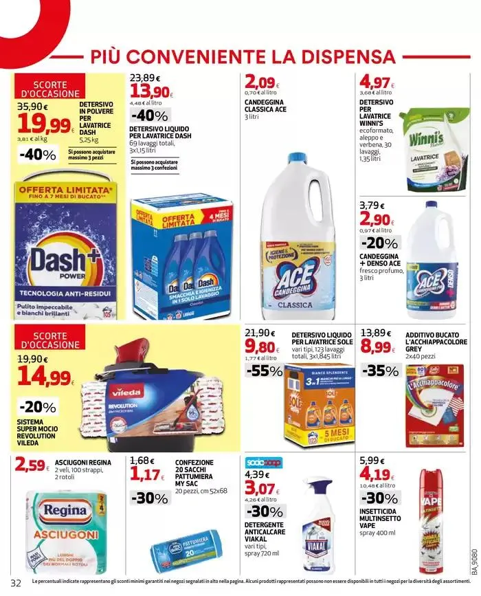 Grandi marche 30% 40% 50% da 8 maggio a 21 maggio di 2025 - Pagina del volantino 32