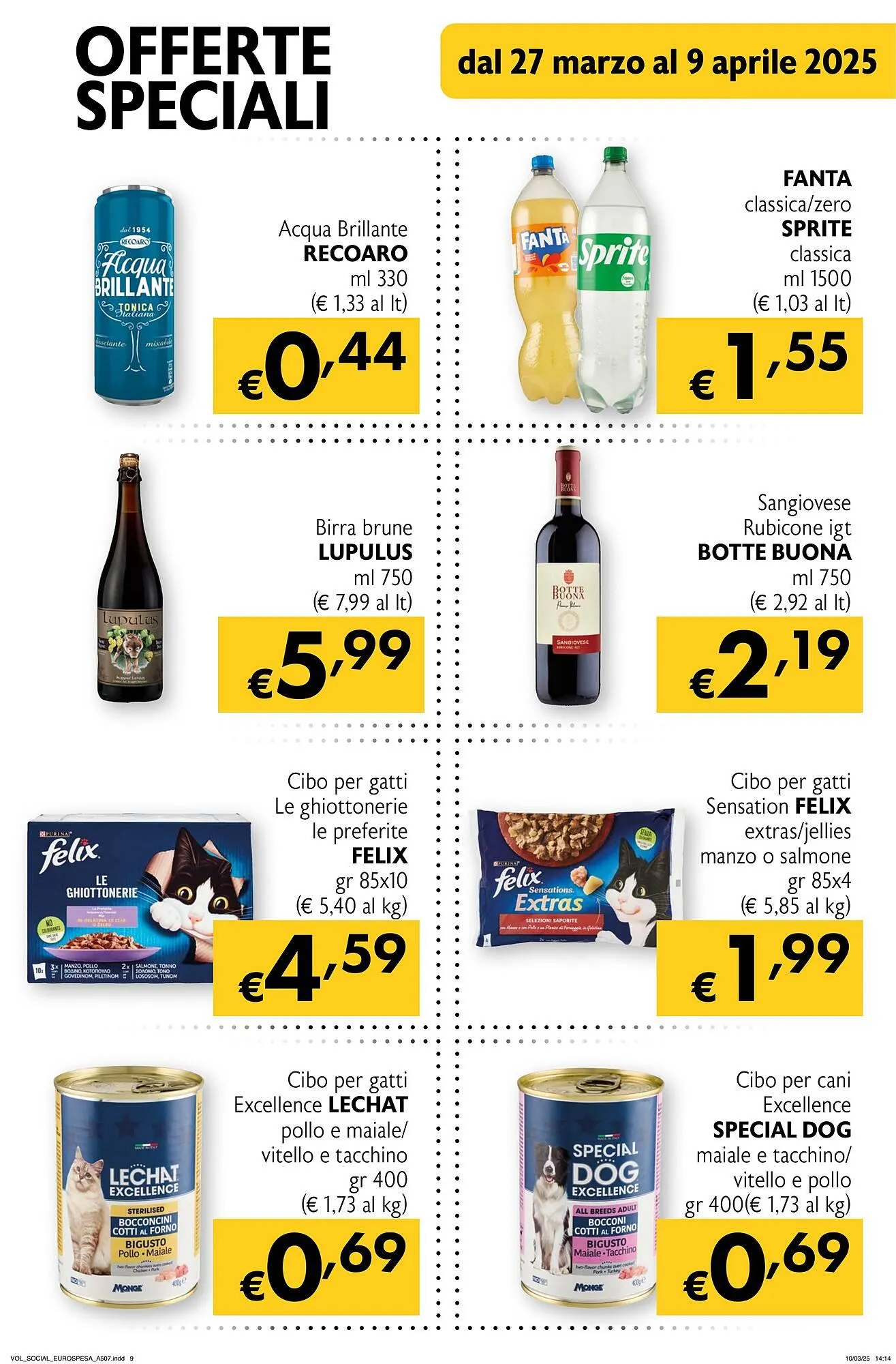 Volantino Eurospesa da 27 marzo a 9 aprile di 2025 - Pagina del volantino 9