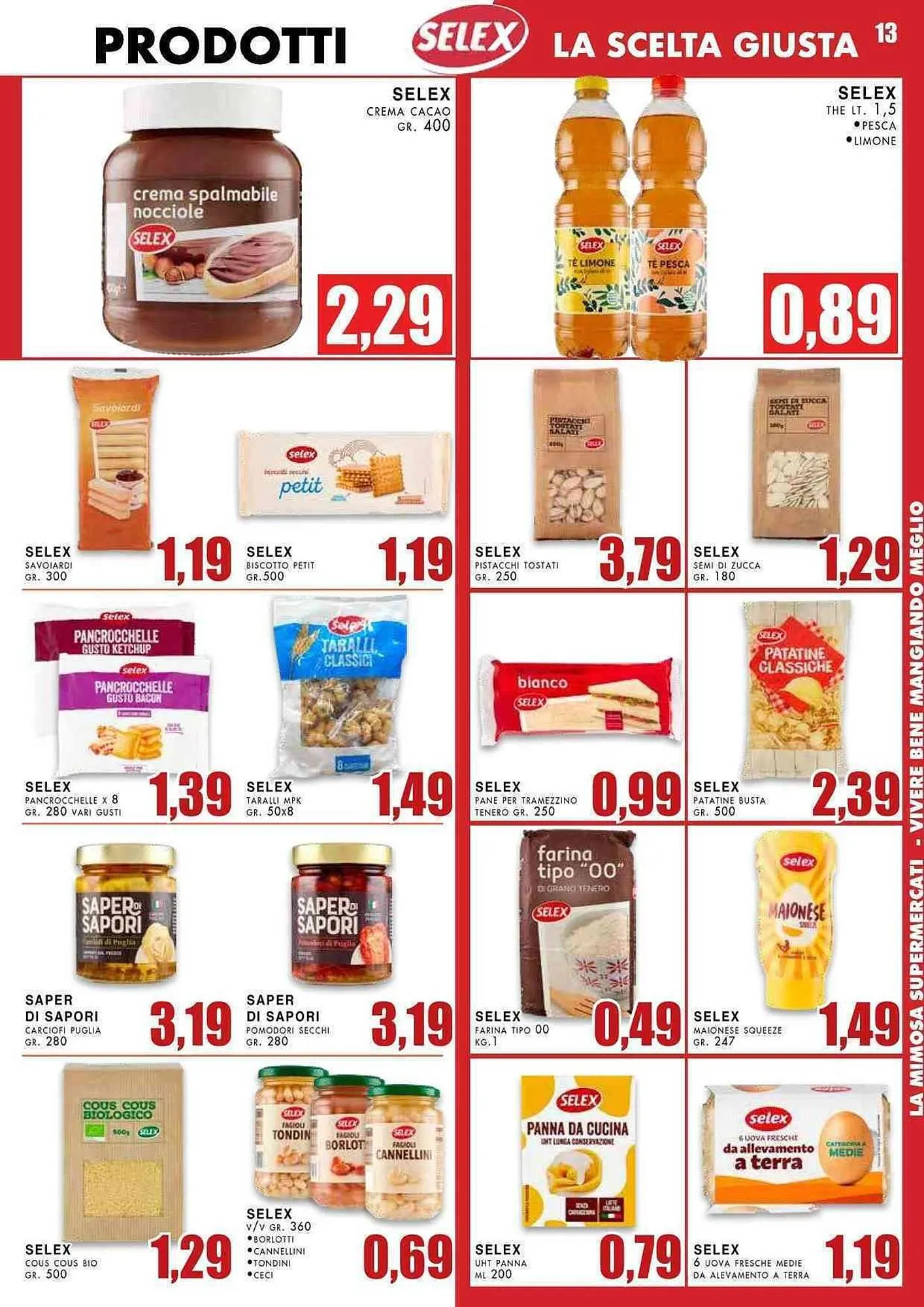 Volantino La Mimosa Supermercati da 28 luglio a 10 agosto di 2025 - Pagina del volantino 13