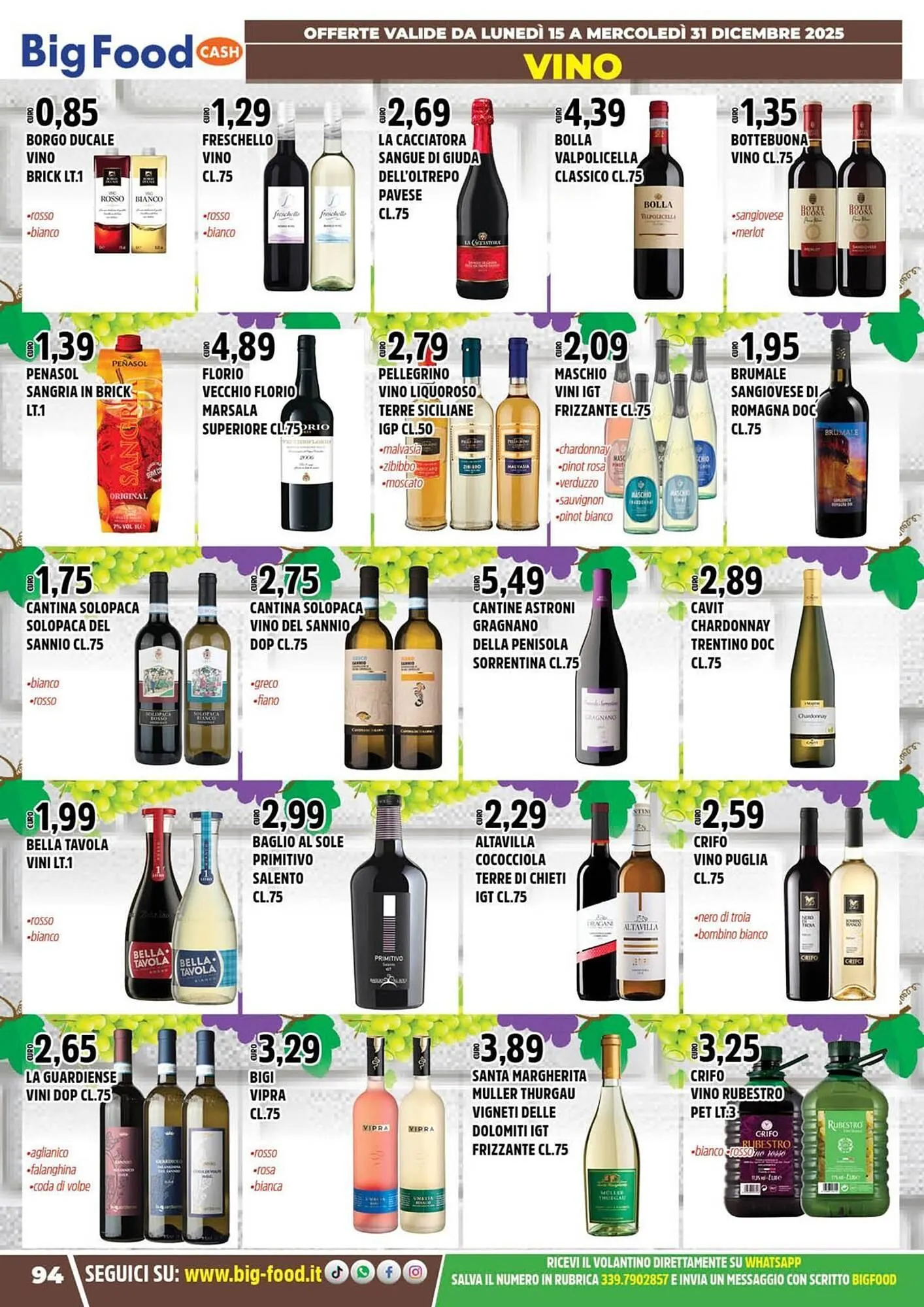 Volantino Big Food da 15 dicembre a 31 dicembre di 2025 - Pagina del volantino 94
