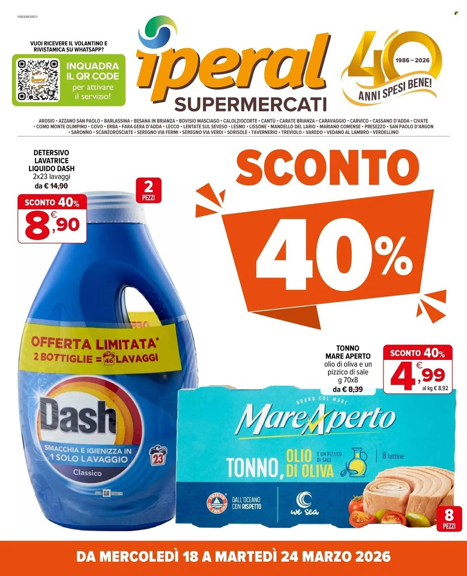 Volantino Iperal da 18 marzo a 24 marzo di 2026 - Pagina del volantino 1