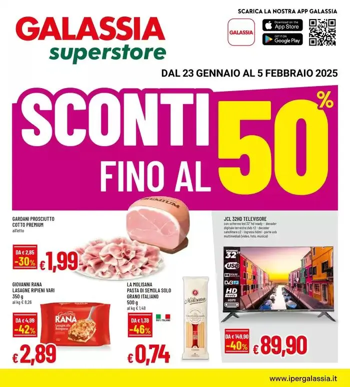 SCONTI FINO AL 50% da 23 gennaio a 5 febbraio di 2025 - Pagina del volantino 1