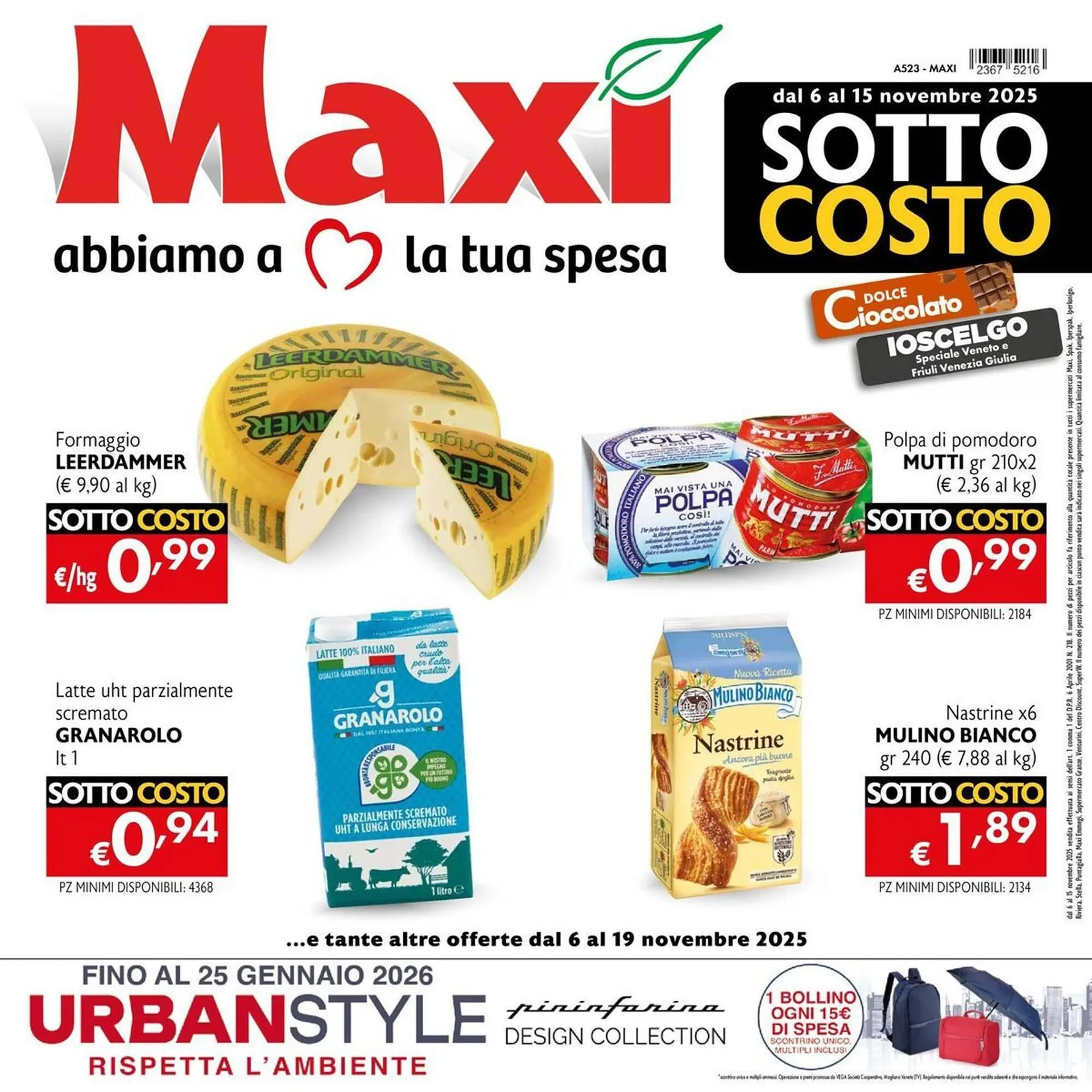 Volantino Maxi Supermercati da 6 novembre a 19 novembre di 2025 - Pagina del volantino 1