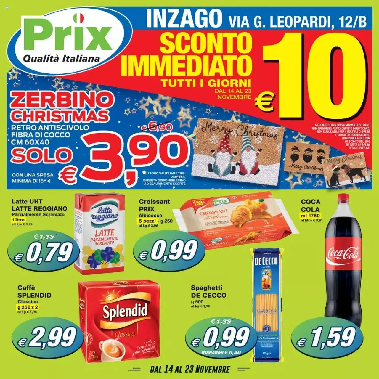 Prix - Offerte da 14 novembre a 23 novembre di 2023 - Pagina del volantino 1