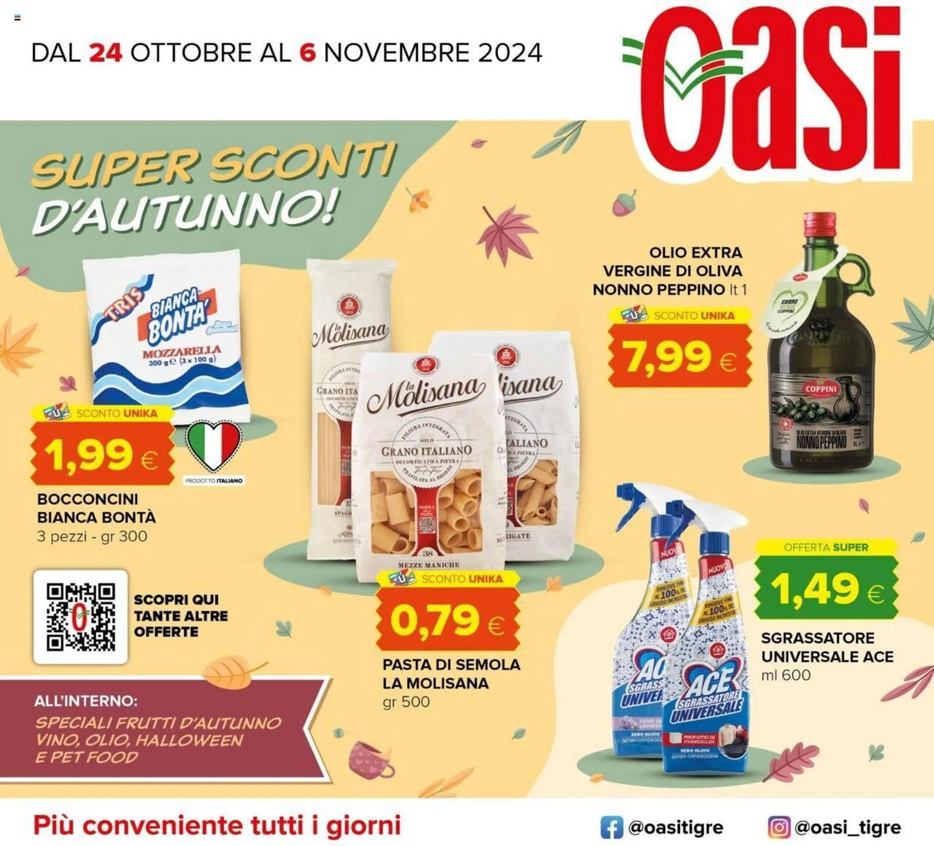 Volantino Oasi da 24 ottobre a 6 novembre di 2024 - Pagina del volantino 1