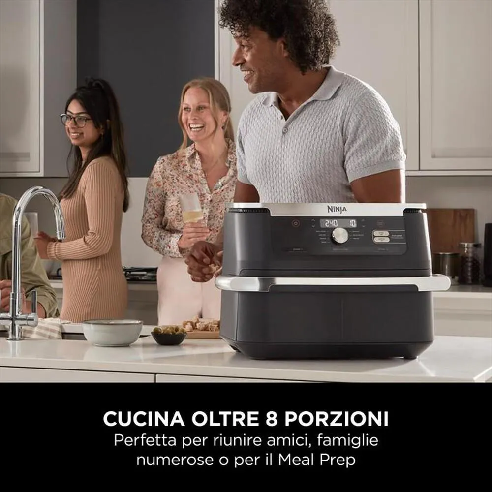 NINJA - Friggitrice ad aria FLEXDRAWER DA 10,4L-nero