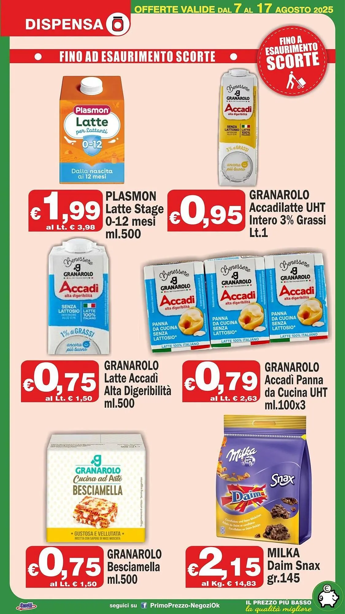 Volantino Primo Prezzo da 7 agosto a 17 agosto di 2025 - Pagina del volantino 13