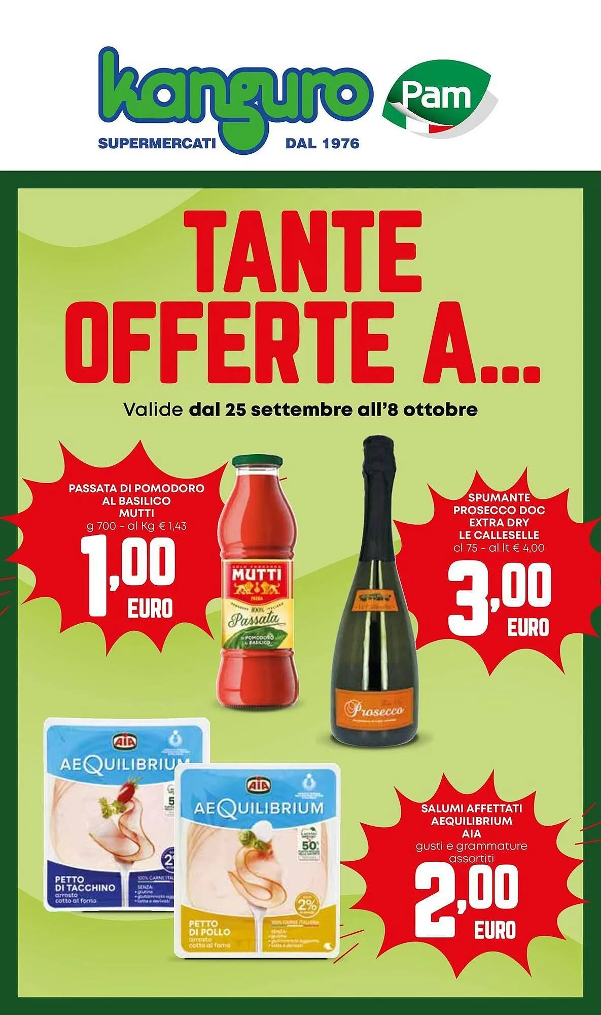 Volantino Kanguro da 25 settembre a 8 ottobre di 2025 - Pagina del volantino 1