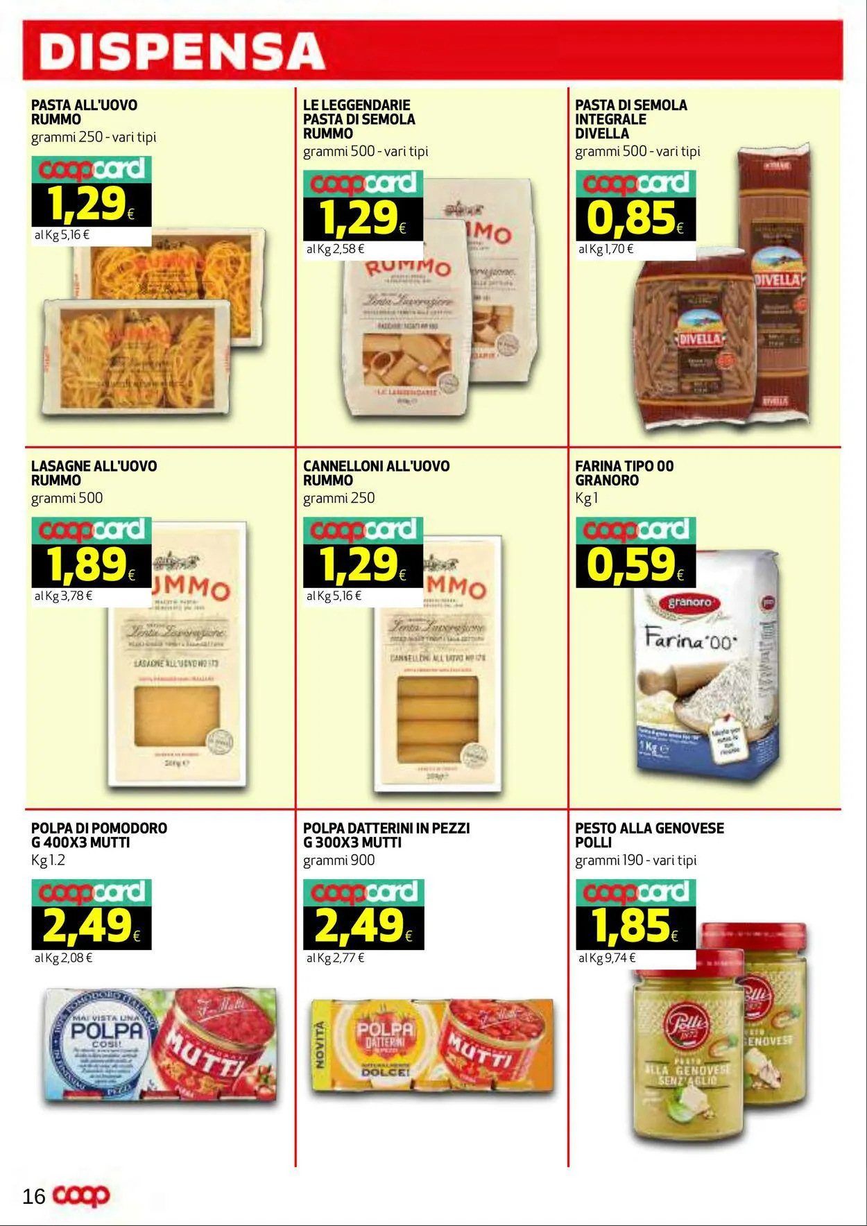 Coop Volantino attuale da 9 novembre a 19 novembre di 2023 - Pagina del volantino 16