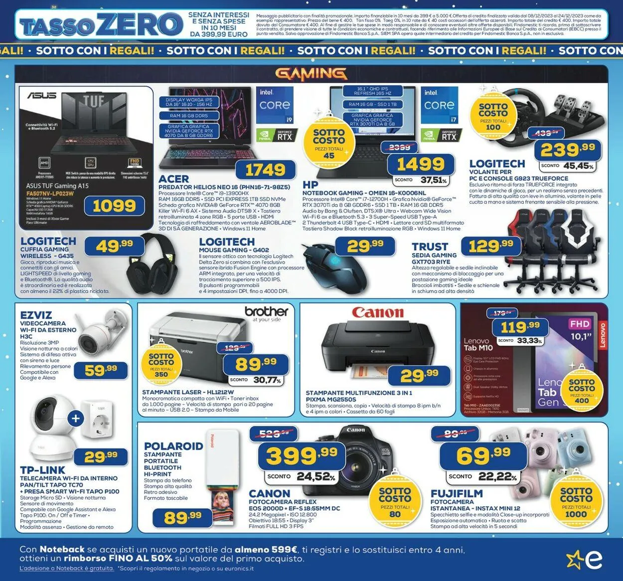 Euronics - Via Walt Disney, 87064, Corigliano Rossano (CS) Volantino attuale da 8 dicembre a 24 dicembre di 2023 - Pagina del volantino 7