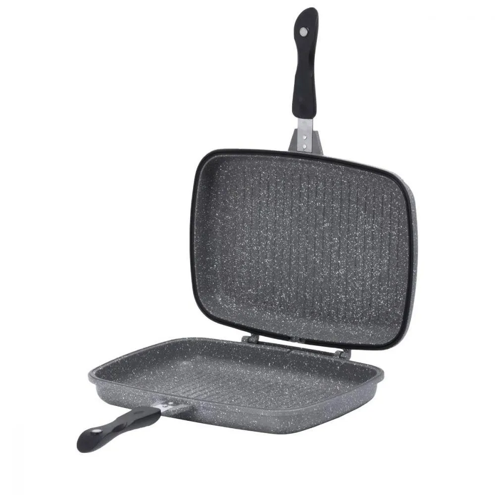 BIALETTI Aeternum Grill Doppio Petravera Grigio 28x22