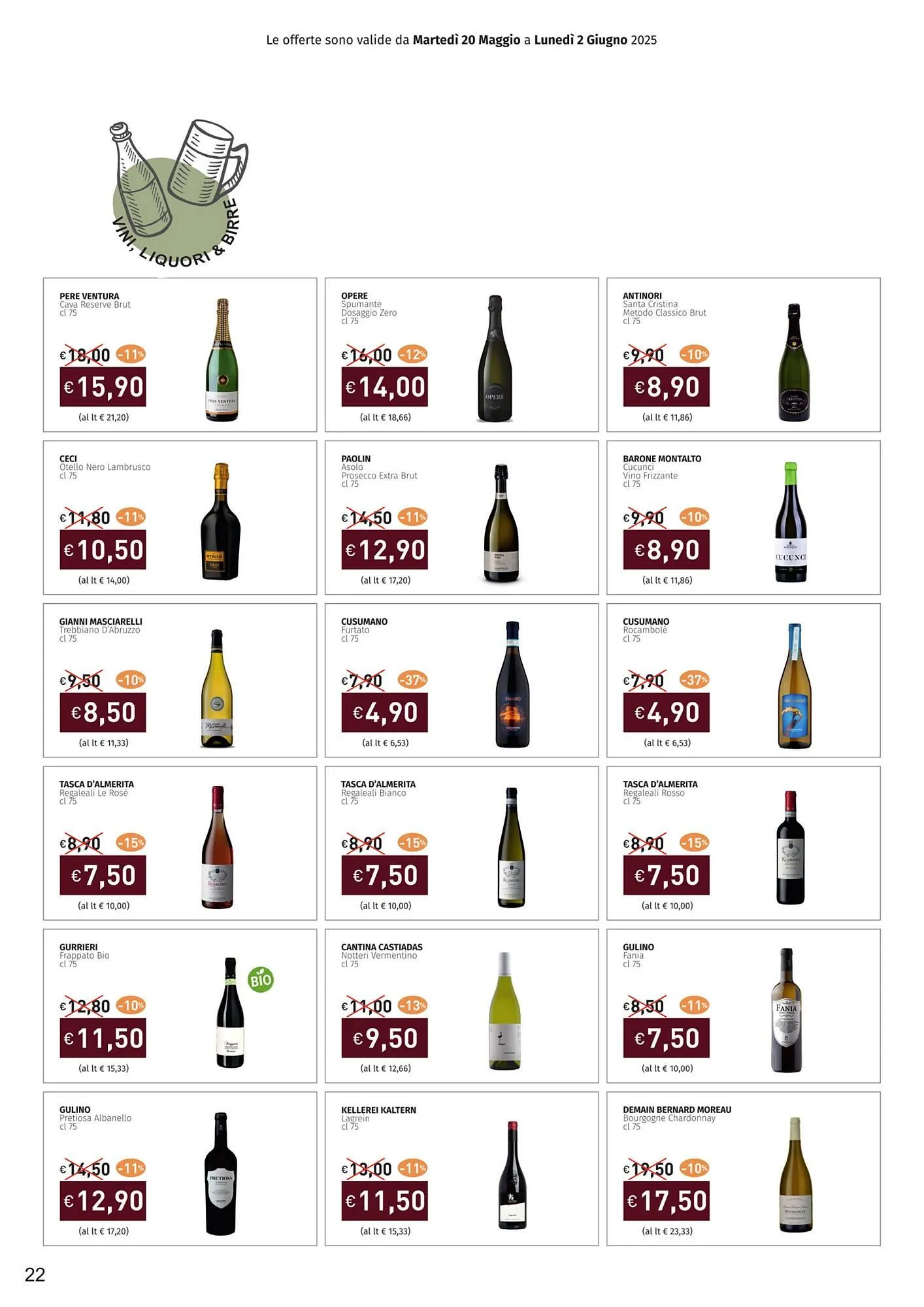 Volantino Prezzemolo e Vitale da 20 maggio a 2 giugno di 2025 - Pagina del volantino 22