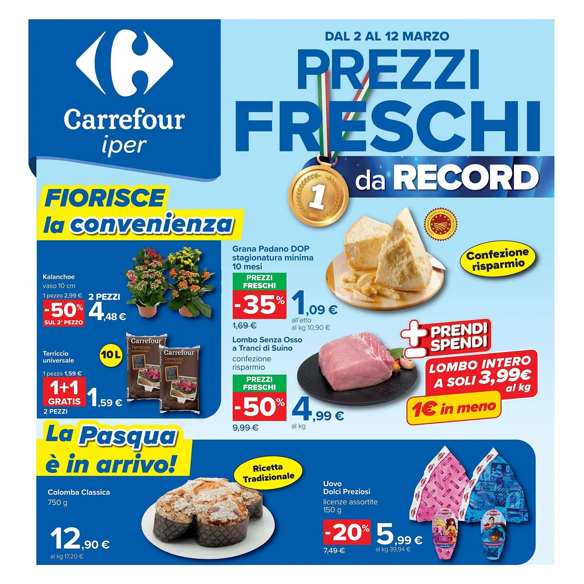 Volantino Carrefour da 2 marzo a 12 marzo di 2026 - Pagina del volantino 1
