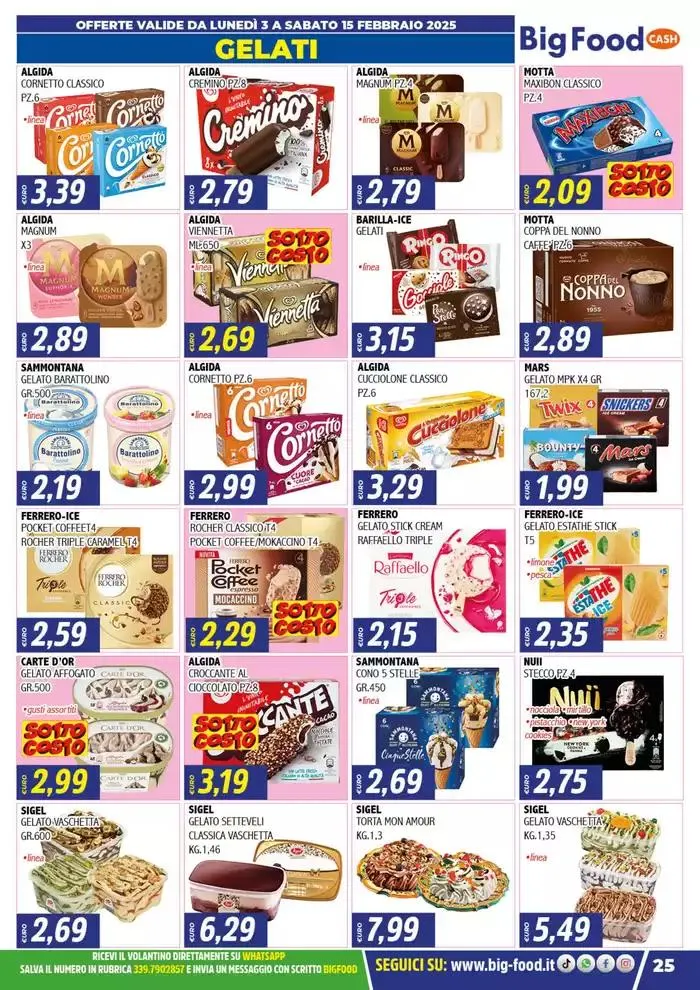 Carnevale innamorati della convenienza da 3 febbraio a 15 febbraio di 2025 - Pagina del volantino 25