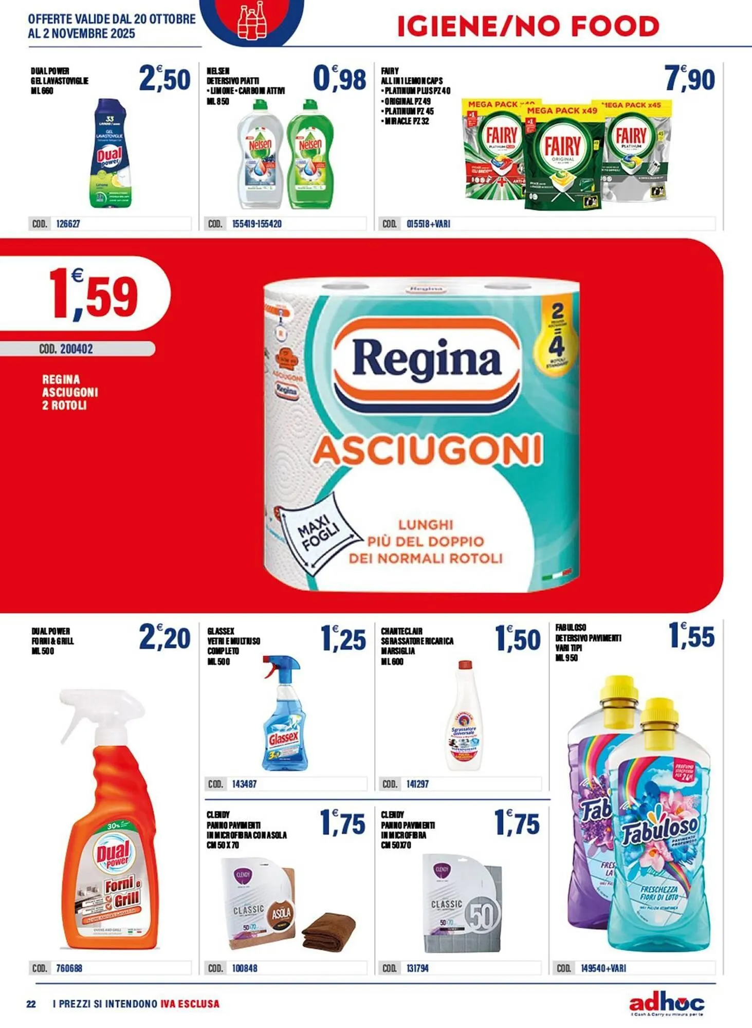 Volantino Adhoc da 20 ottobre a 2 novembre di 2025 - Pagina del volantino 22