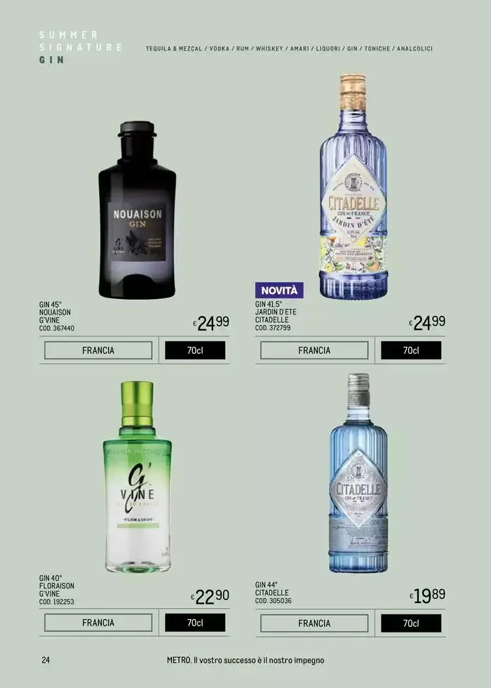 METRO SPIRITS ESTATE 2025 da 9 maggio a 27 agosto di 2025 - Pagina del volantino 24