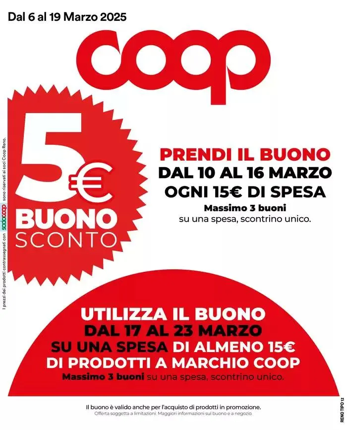 Volantino: Coop Reno. da 6 marzo a 19 marzo di 2025 - Pagina del volantino 1