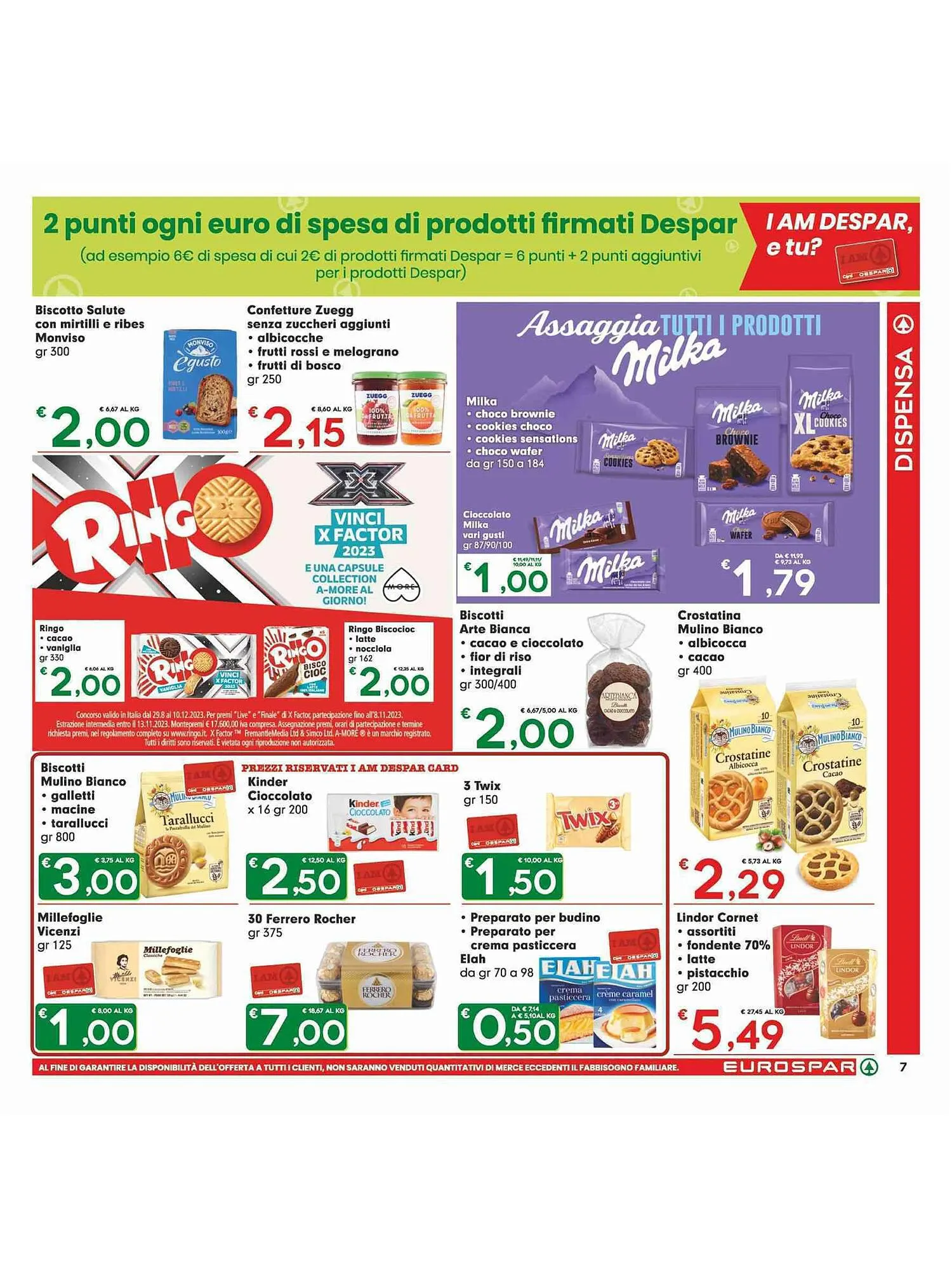 Volantino Eurospar da 23 novembre a 6 dicembre di 2023 - Pagina del volantino 7