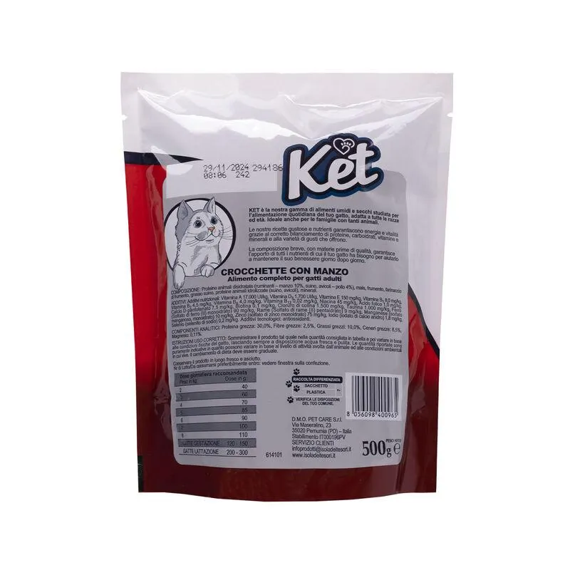 Ket Cat Adult Manzo 500 gr