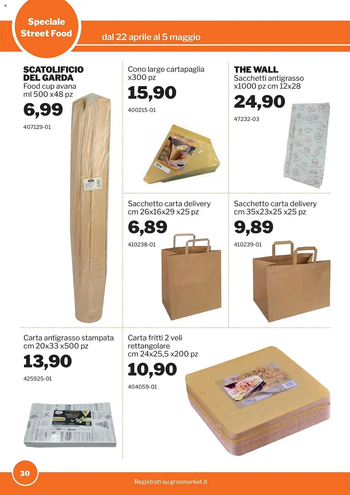 Volantino GrosMarket da 22 aprile a 5 maggio di 2026 - Pagina del volantino 30