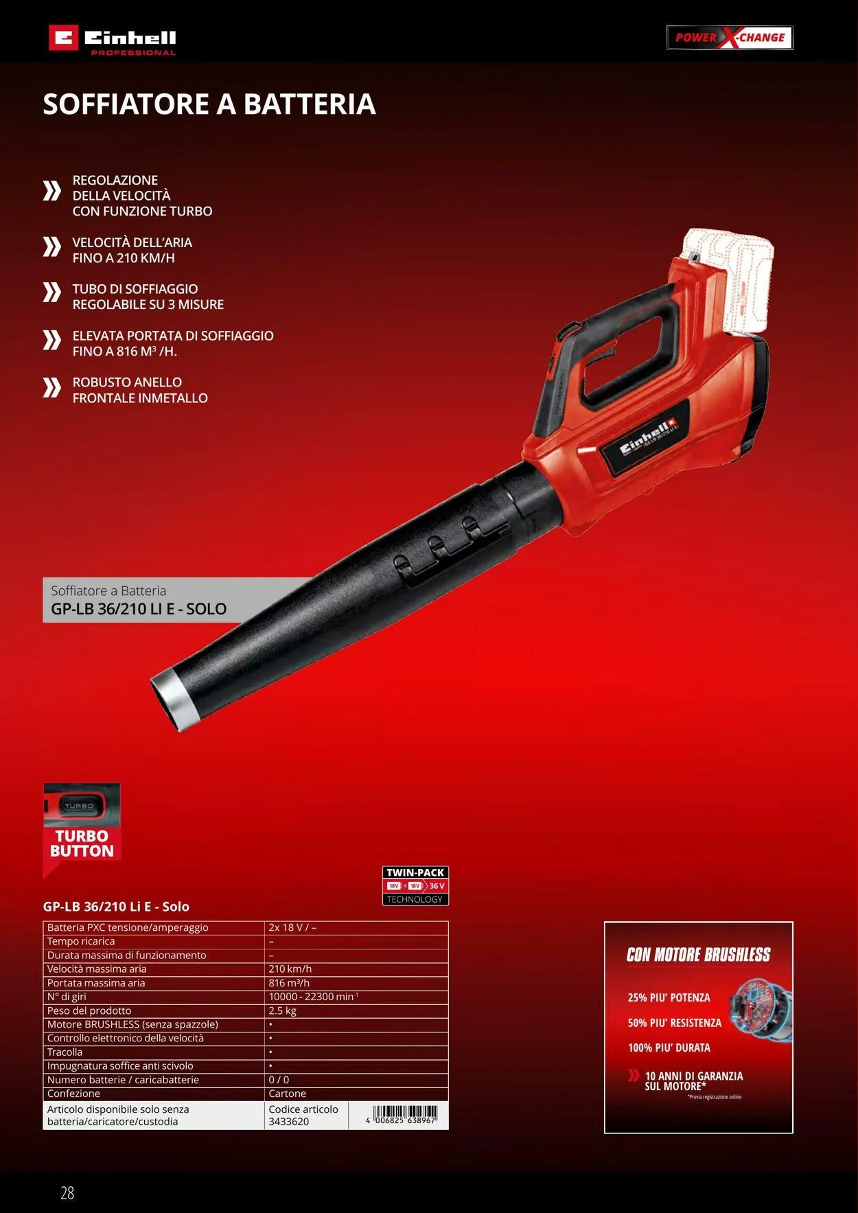 Einhell da 17 giugno a 17 settembre di 2025 - Pagina del volantino 28