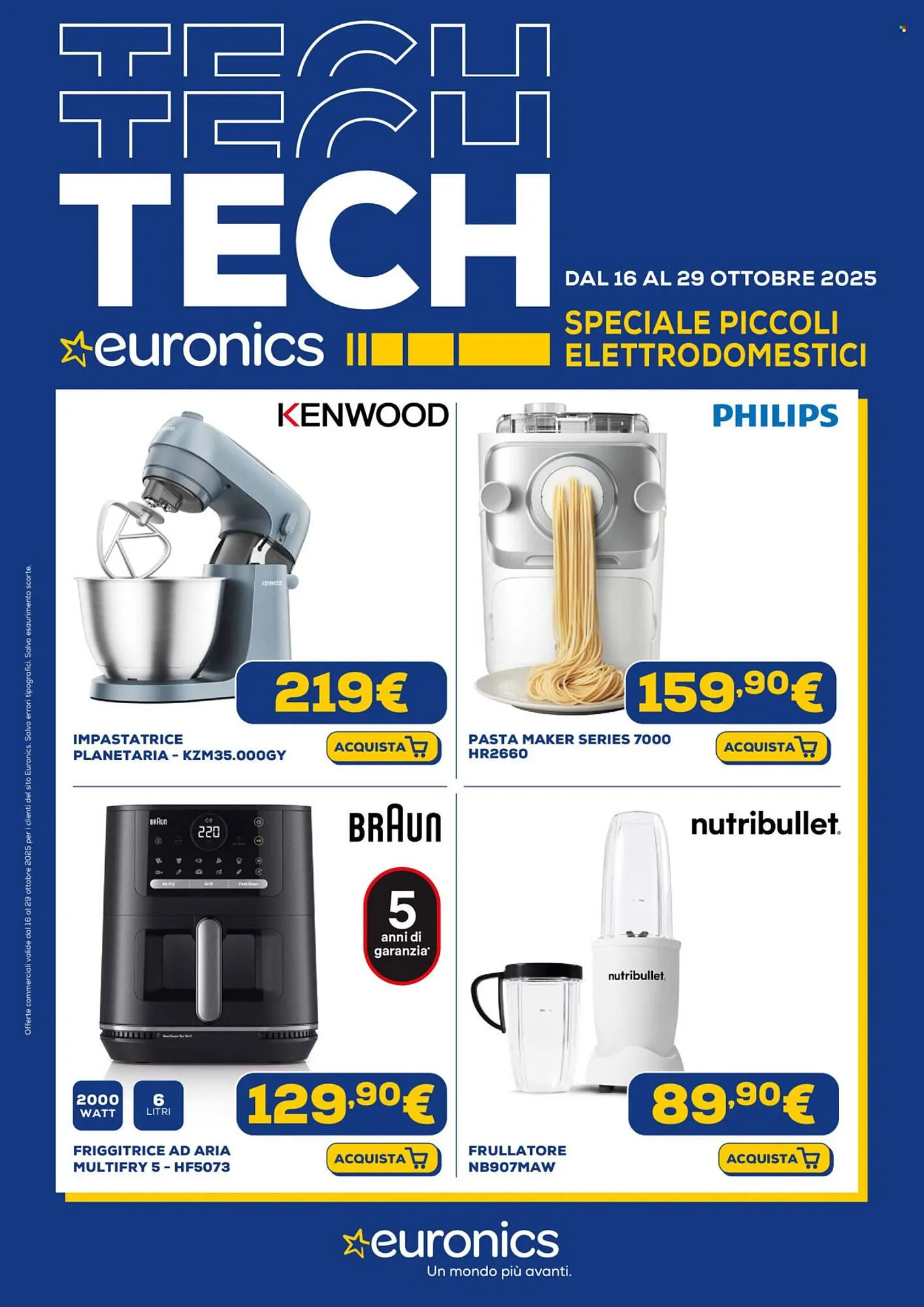 Volantino Euronics da 16 ottobre a 29 ottobre di 2025 - Pagina del volantino 1