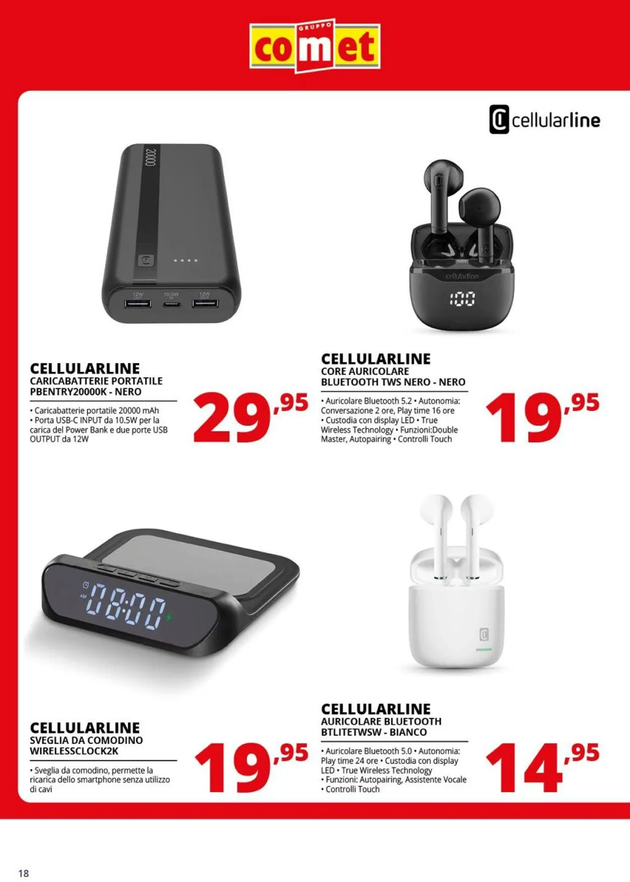 Comet Volantino attuale da 22 agosto a 11 settembre di 2025 - Pagina del volantino 18
