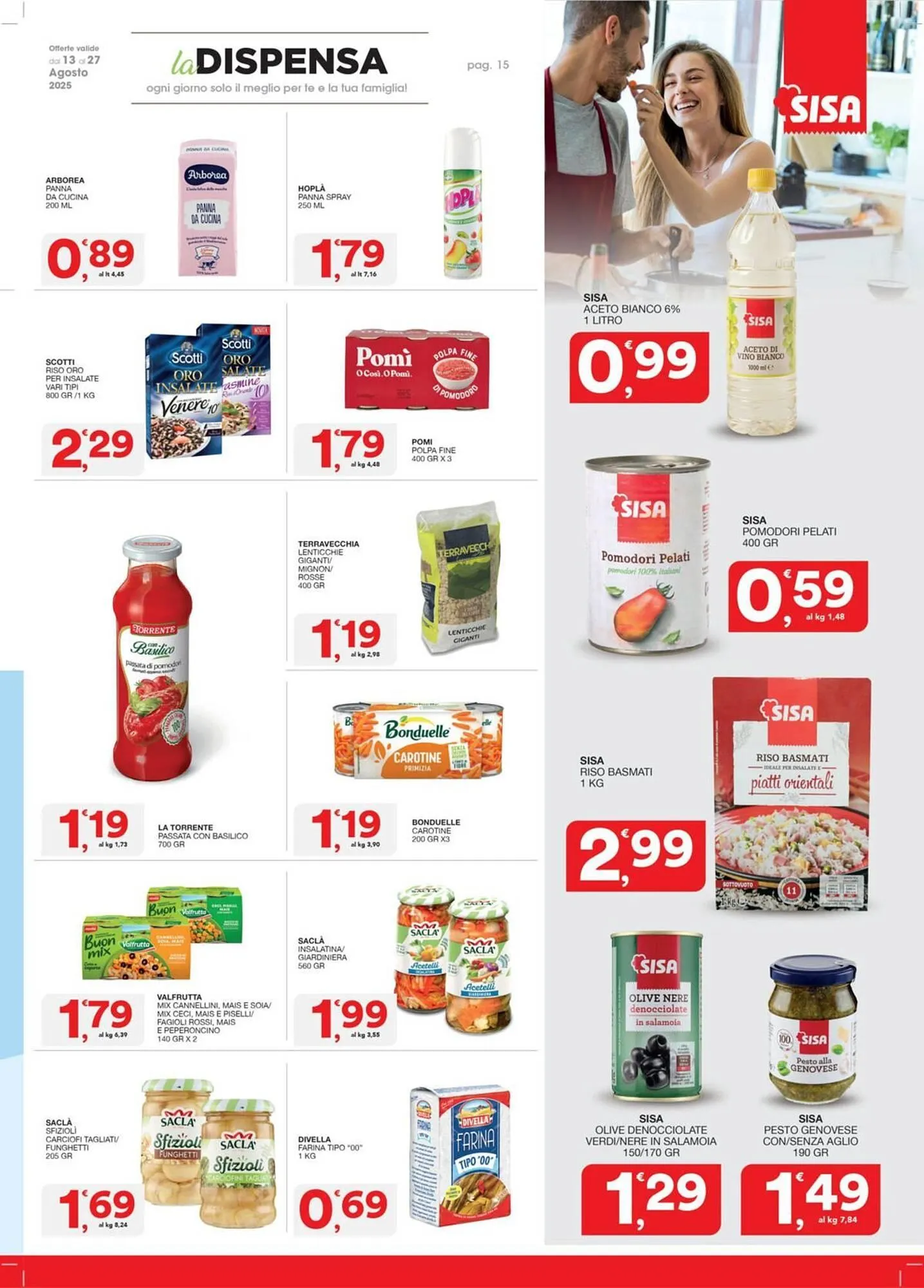 Volantino Sisa da 13 agosto a 27 agosto di 2025 - Pagina del volantino 15