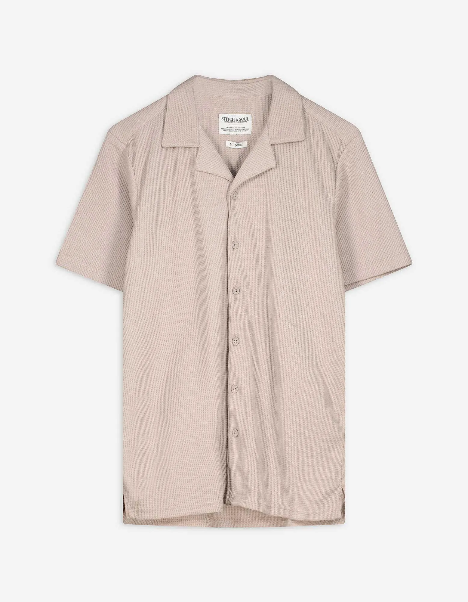 Camicia - Tinta unita - beige