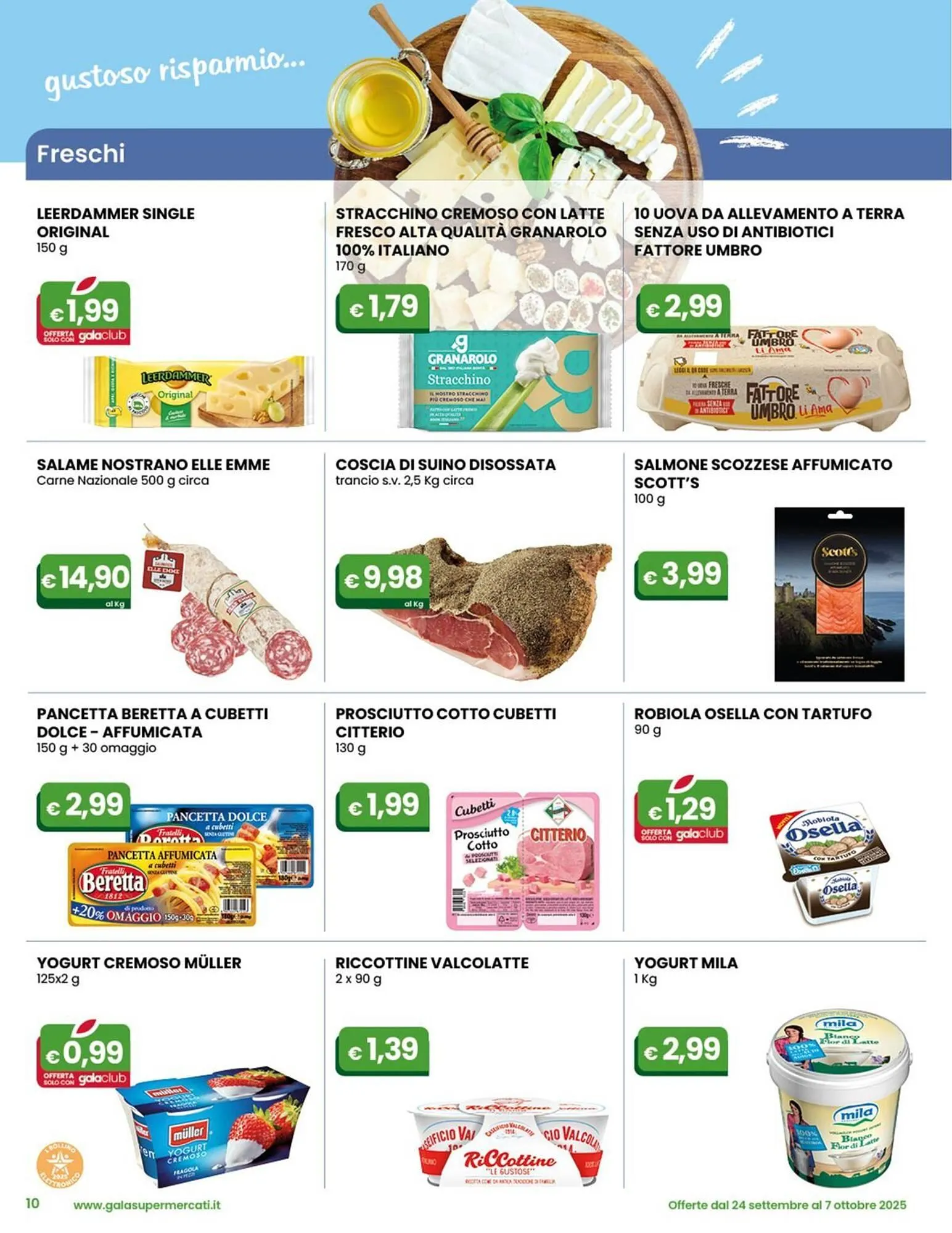 Volantino Gala Supermercati da 24 settembre a 7 ottobre di 2025 - Pagina del volantino 10