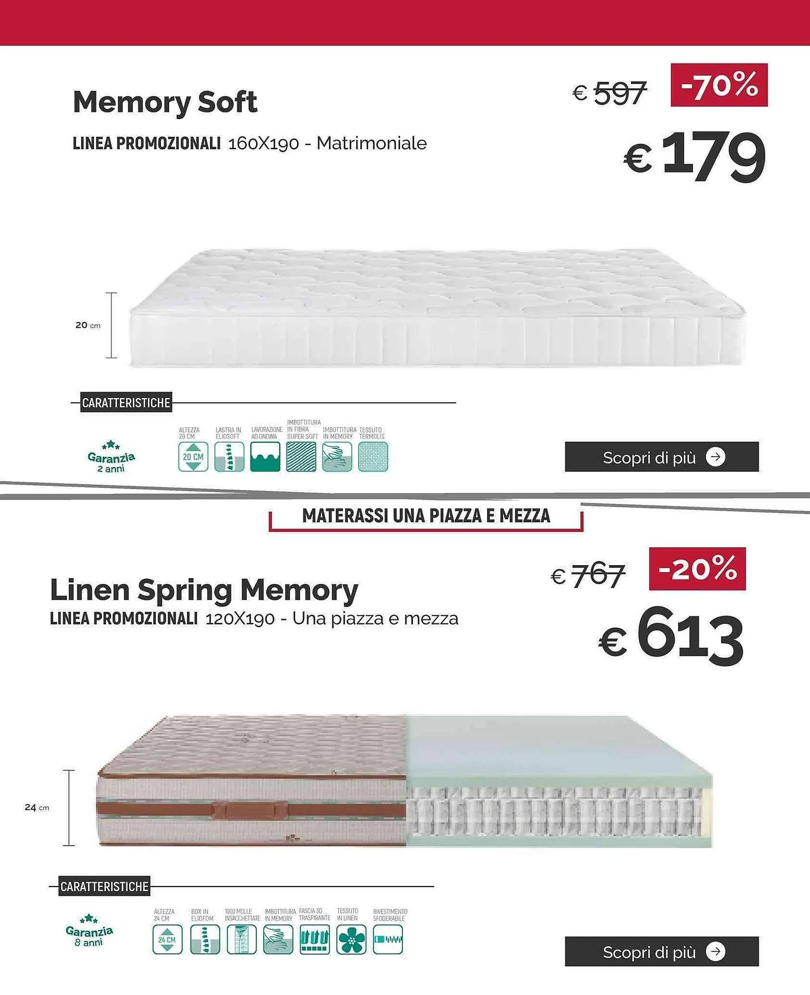 Volantino Materassi e Materassi da 23 settembre a 31 dicembre di 2024 - Pagina del volantino 20