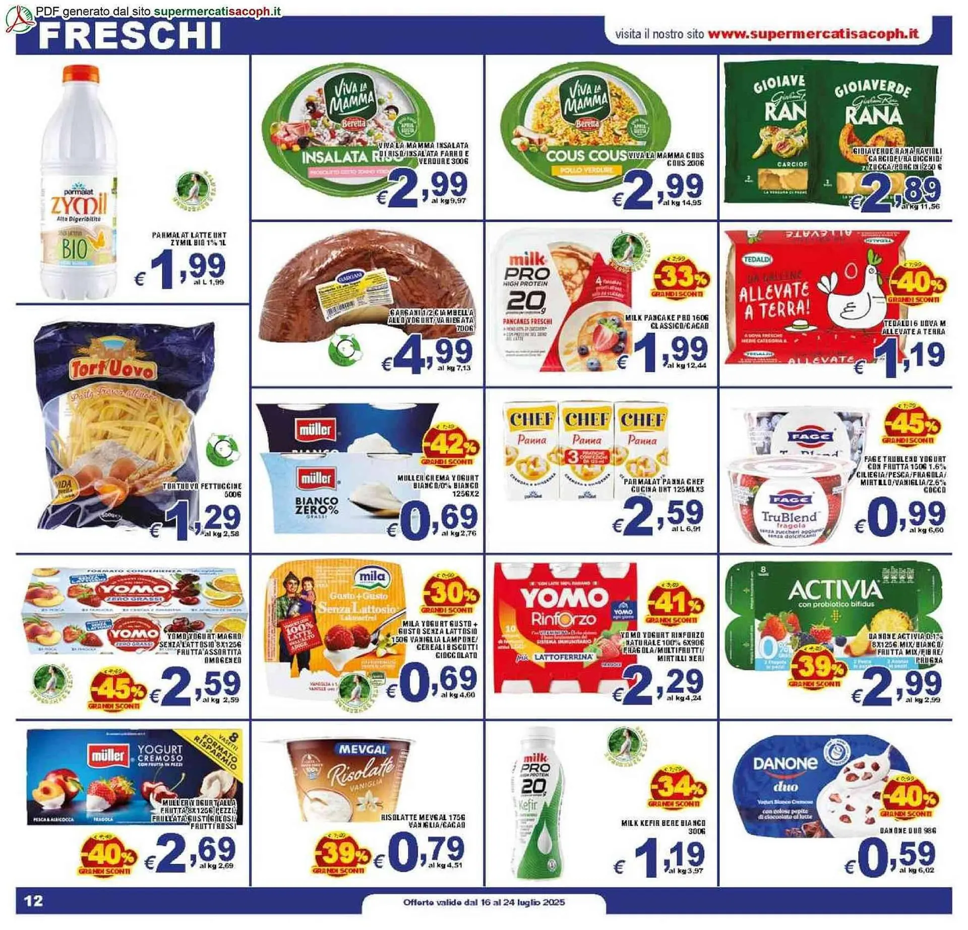 Volantino Sacoph da 16 luglio a 24 luglio di 2025 - Pagina del volantino 12