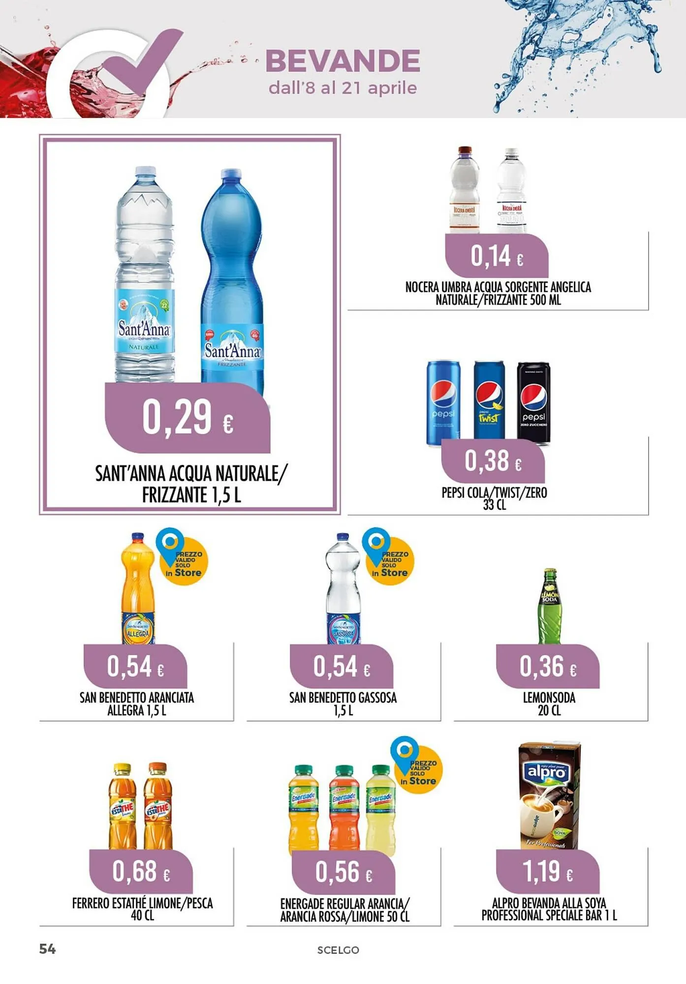 Volantino Scelgo da 8 aprile a 21 aprile di 2024 - Pagina del volantino 54