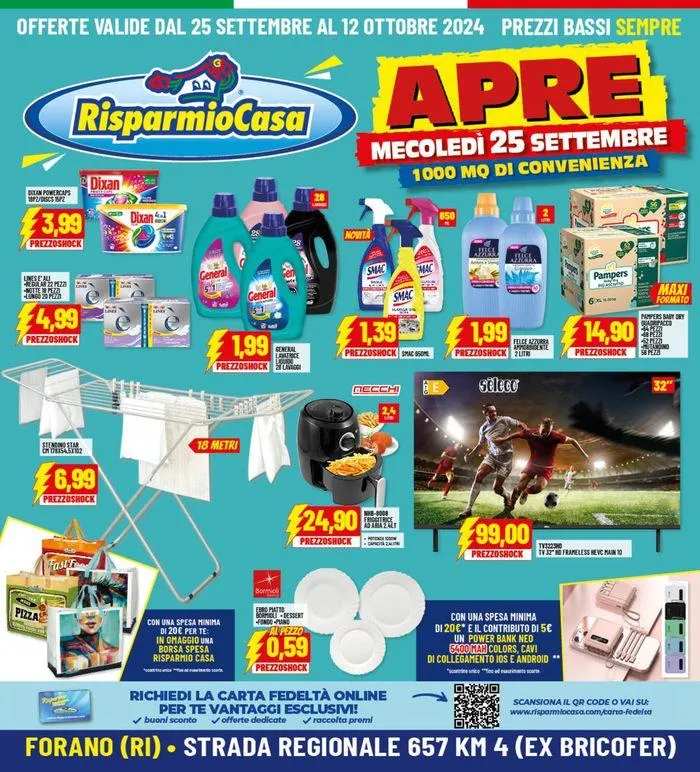 Nuova apertura Forano da 25 settembre a 12 ottobre di 2024 - Pagina del volantino 1