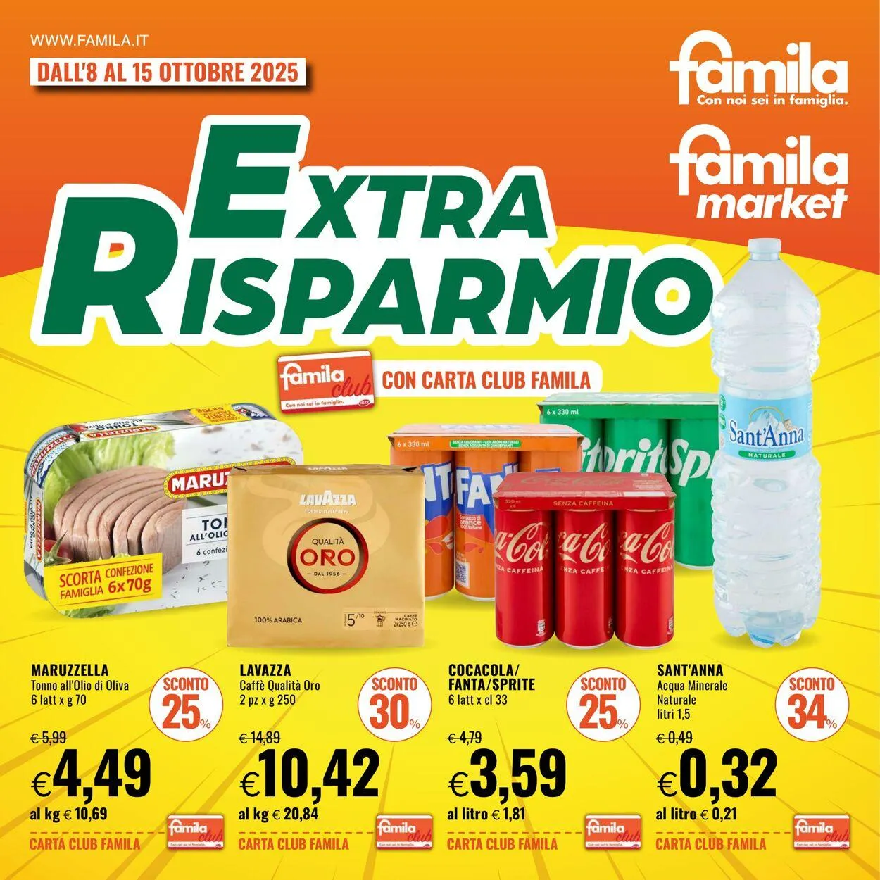 Famila Volantino attuale da 8 ottobre a 15 ottobre di 2025 - Pagina del volantino 1