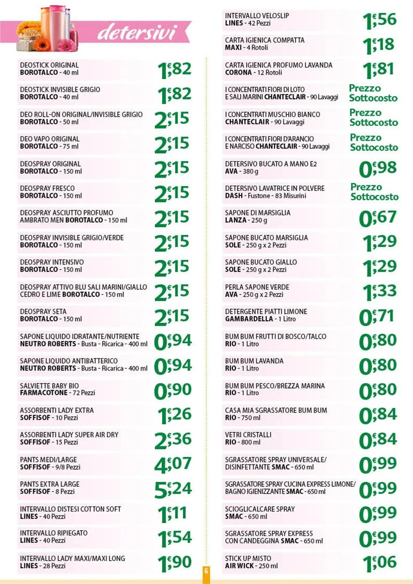 Volantino Gambardella Cash da 15 settembre a 20 settembre di 2025 - Pagina del volantino 6