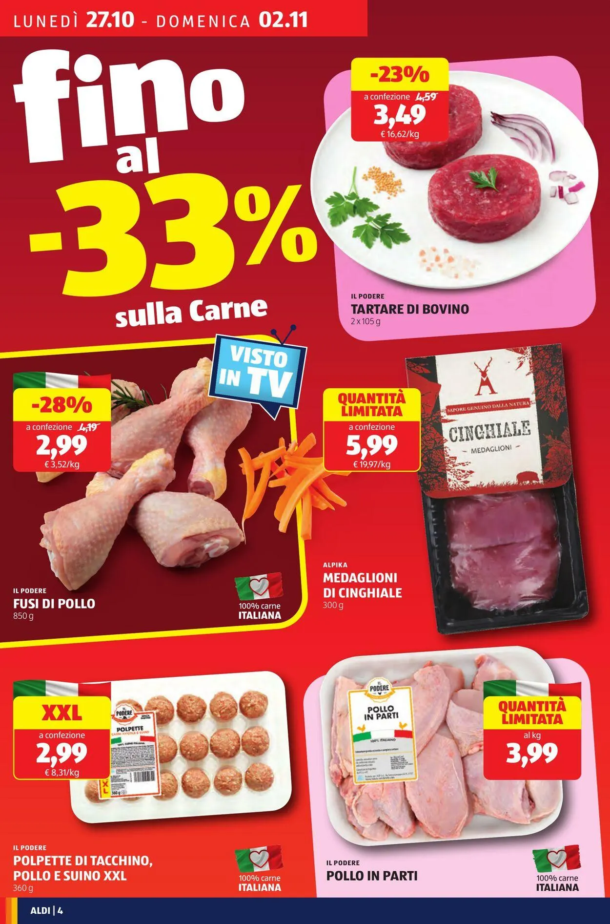Aldi Volantino attuale da 27 ottobre a 2 novembre di 2025 - Pagina del volantino 4