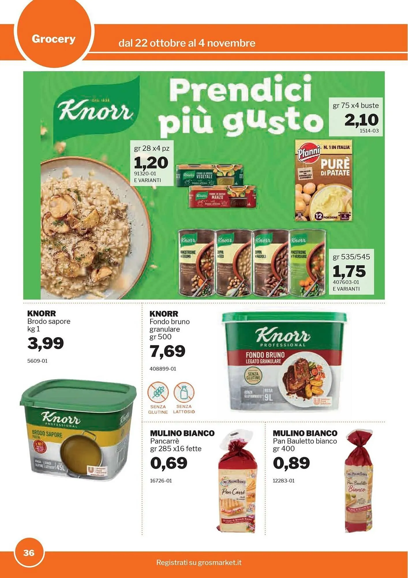 Volantino GrosMarket da 22 ottobre a 4 novembre di 2025 - Pagina del volantino 36