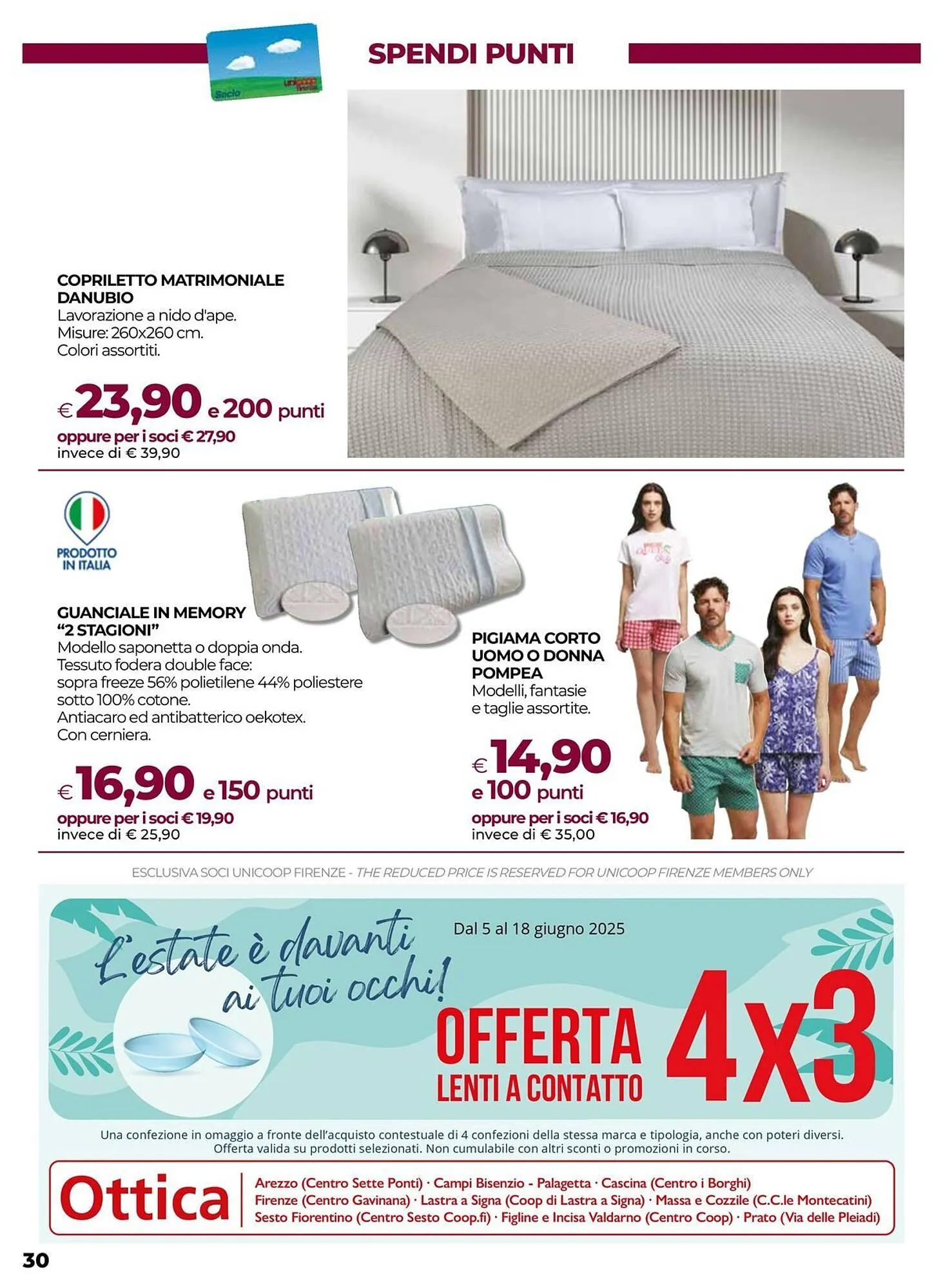 Volantino Unicoop da 5 giugno a 18 giugno di 2025 - Pagina del volantino 30